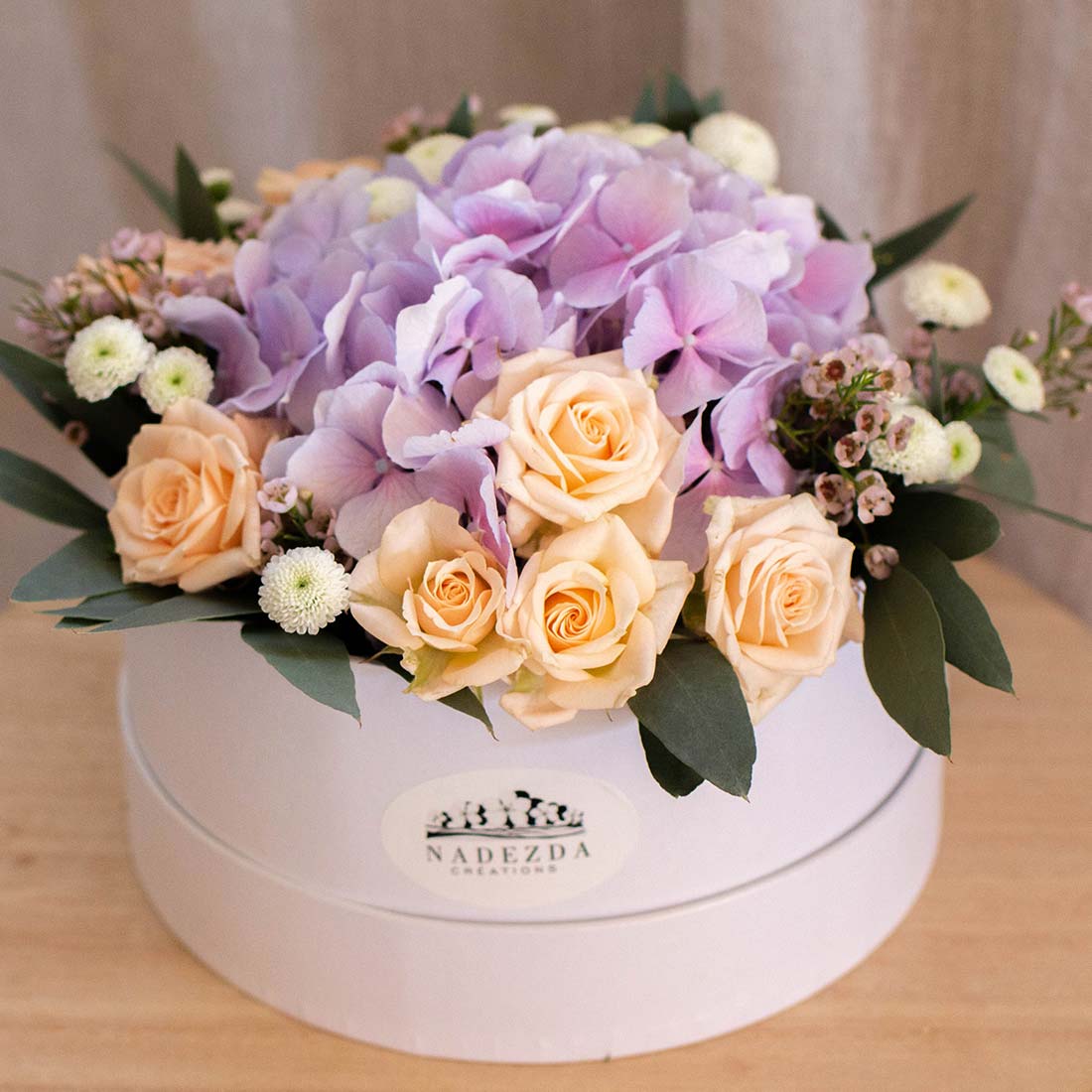 Flower box couleurs bleue ou mauve ou parme